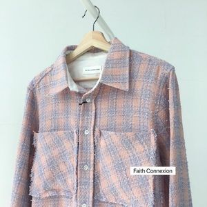 NWT! Faith Connexion check shirt 2020 Spring sz M